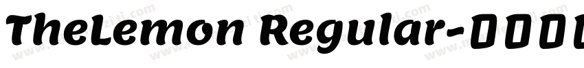 TheLemon Regular字体转换